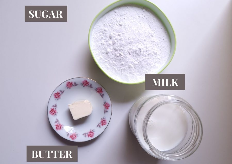 Ingredients for Homemade Condensed Milk