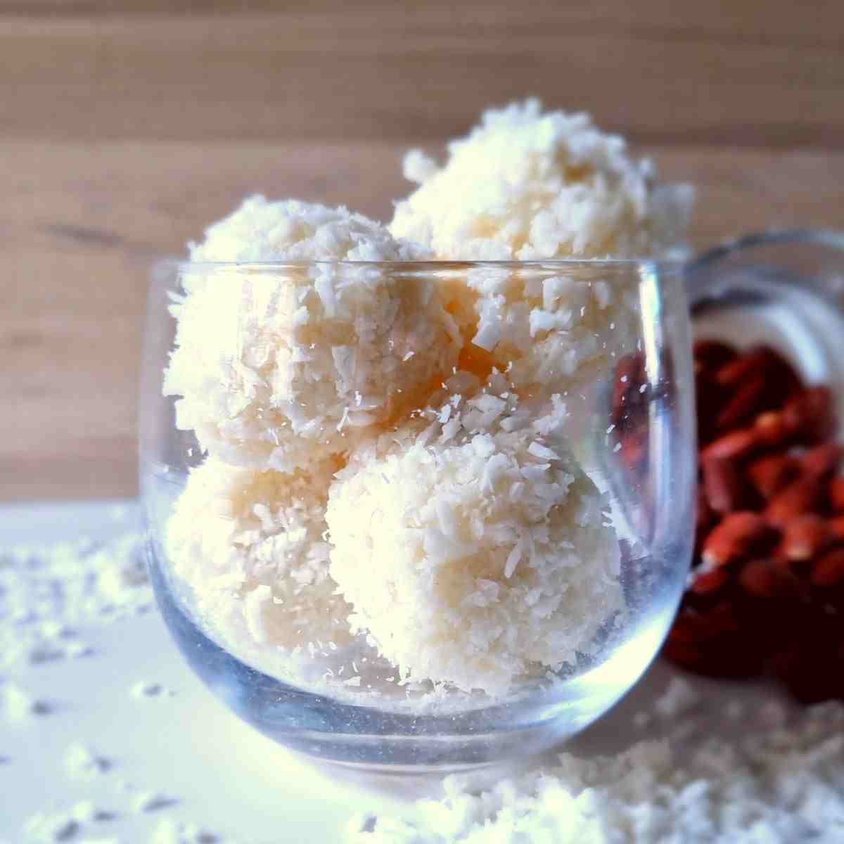 Homemade Raffaello in a Glass.