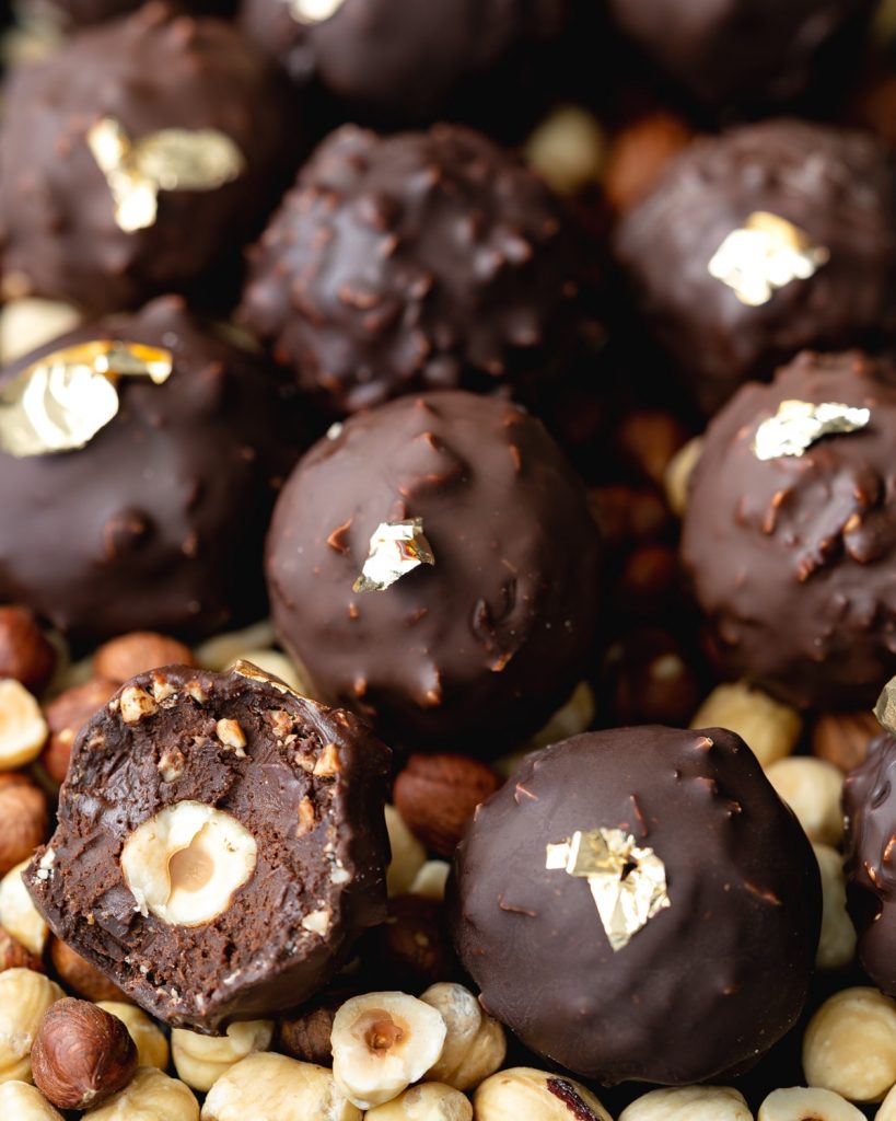 Gluten Free Vegan Ferrero Rocher Chocolate Balls