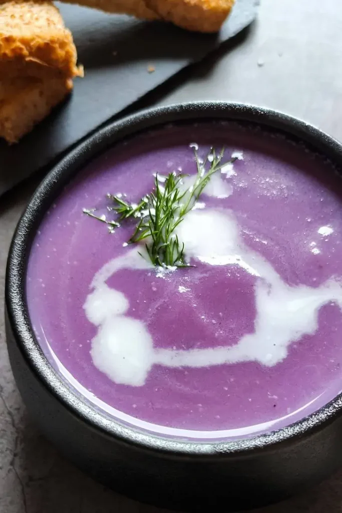 Gluten Free Red Cabbage with Potato Soup