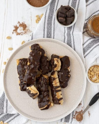 Gluten Free No Bake Snickers Bars