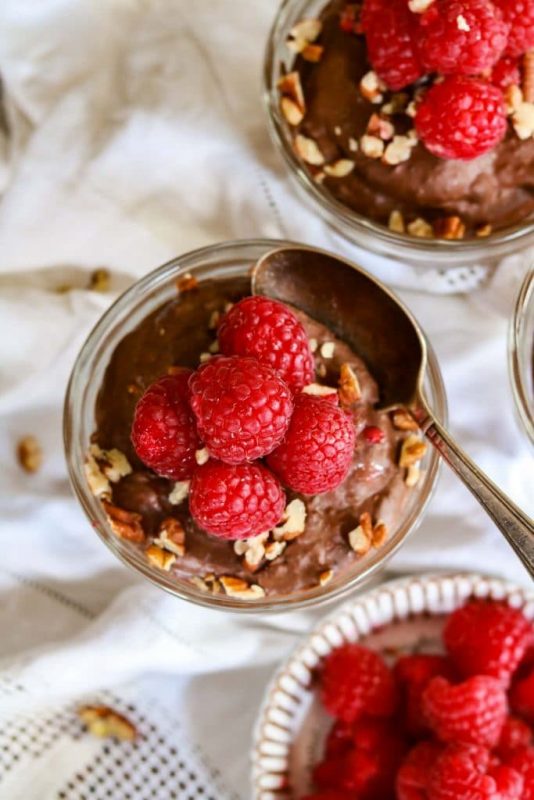 Raspberry Chocolate Gluten Free Mousse