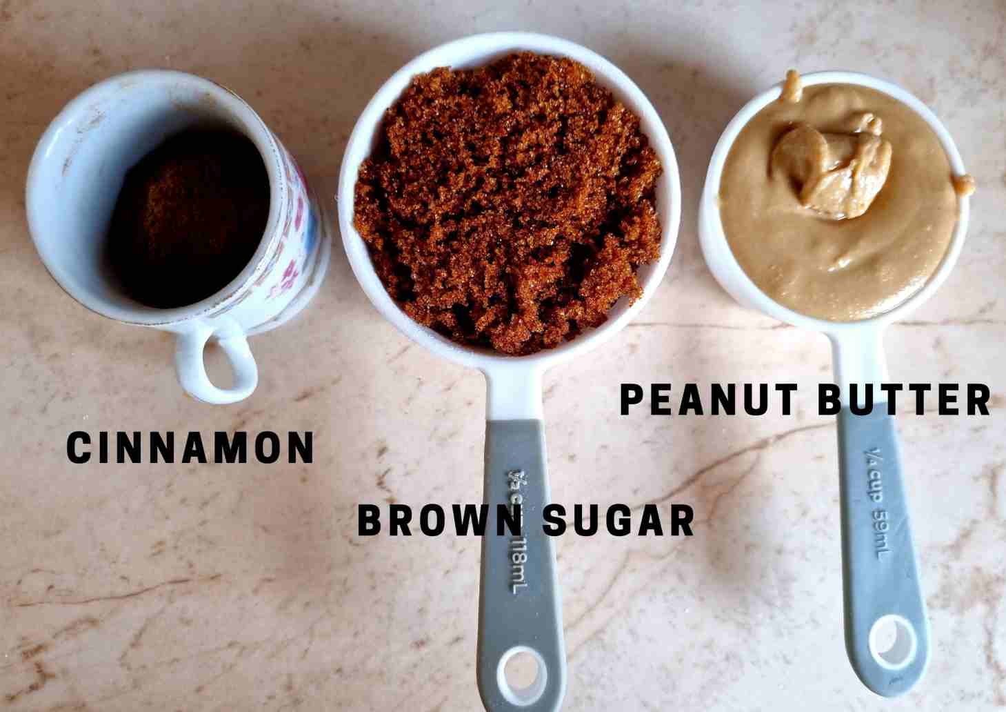Ingredients for Gluten Free Cinnamon Rolls - Filling (1)