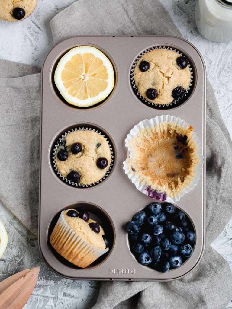 Lemon Blueberry Muffins Gluten Free
