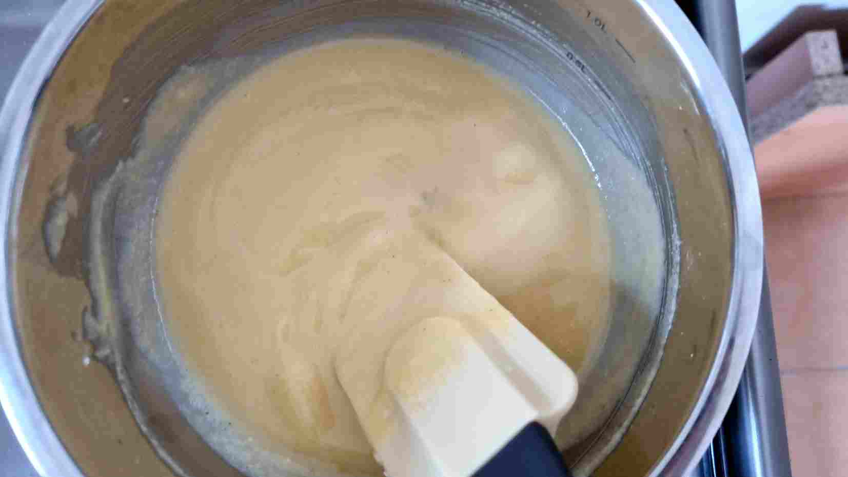 Mixing Butter with Flour for the Bechamel Sauce