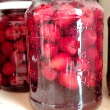 Canned Cherries in Jars