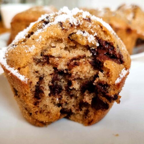 Gluten Free Rice Flour Muffin with Chocolate Chip