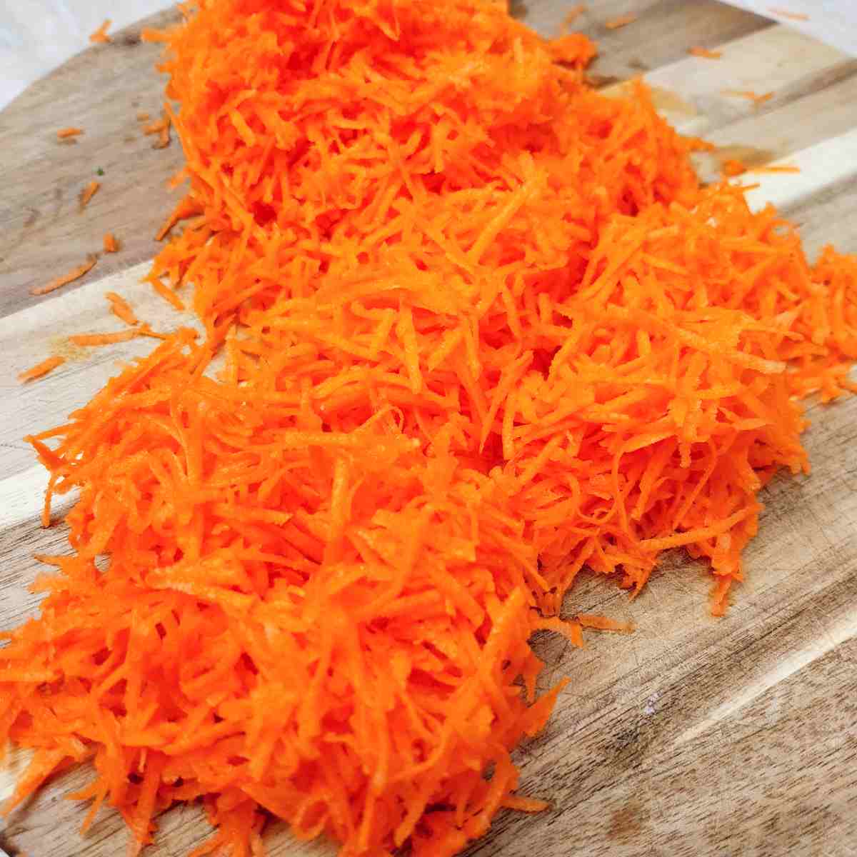 Shredded carrots.