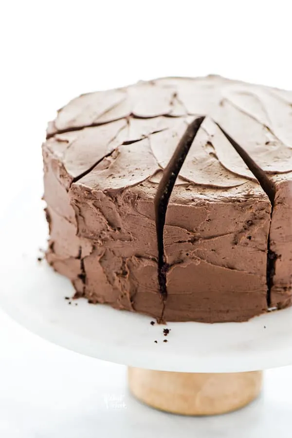 Chocolate cake gluten free with sourdough discard.