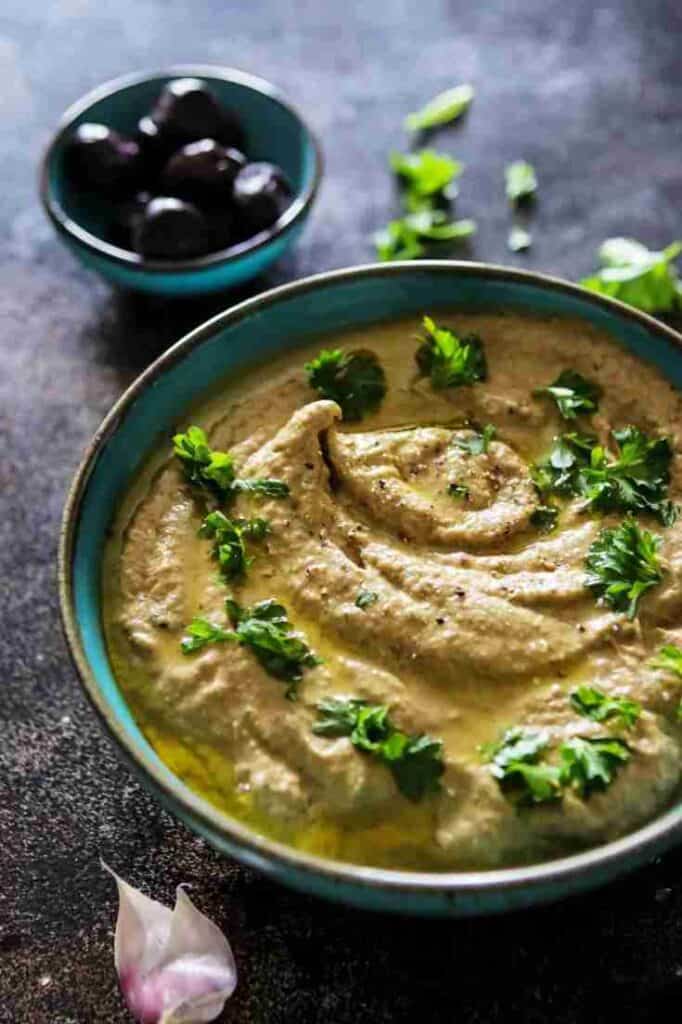 Baba Ganoush Eggplant Dip.