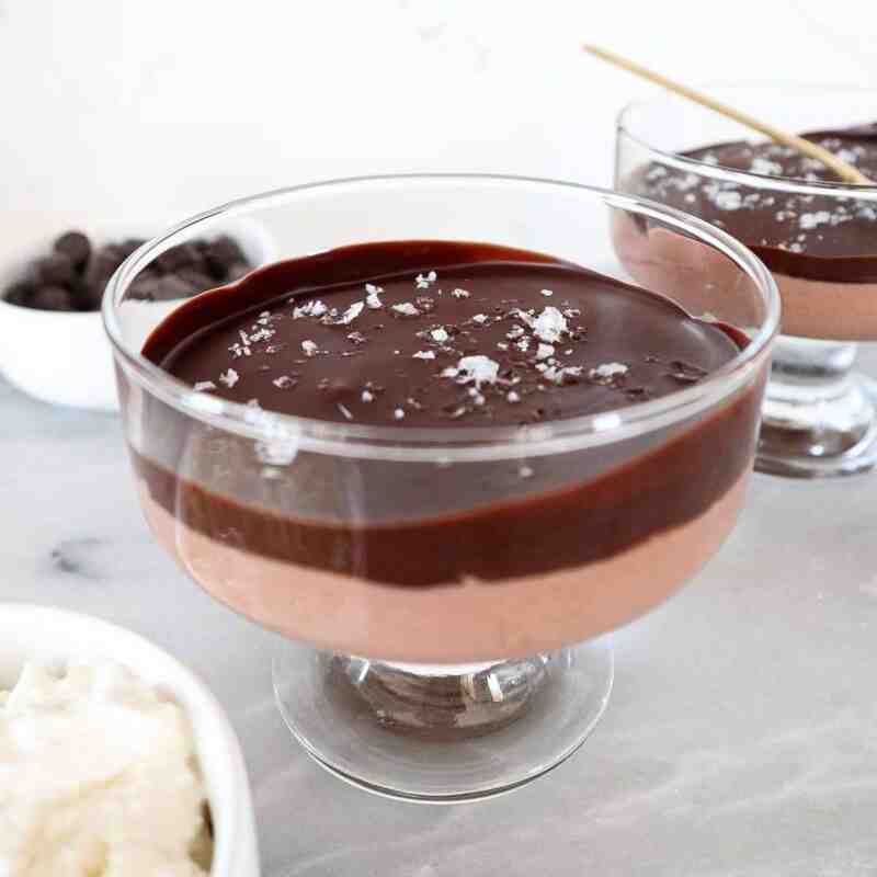 Cottage cheese mousse in a cup.