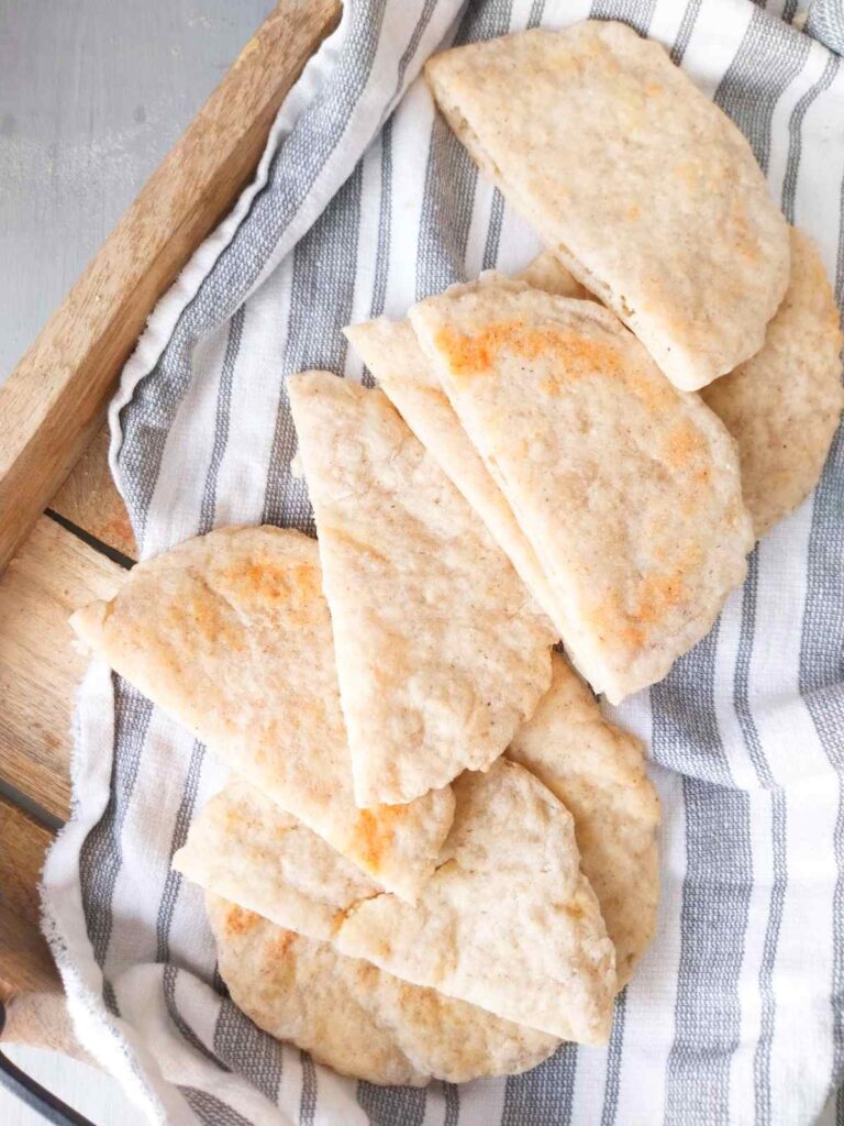 Easy Gluten-Free Lebanese Bread (Pita Pockets) - Natasha's Home