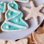 Gluten-Free Sourdough Christmas Cookie up close.